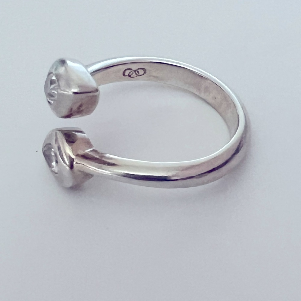 Links of London Dual Teardrop Silver Ring - Picture 4 of 4